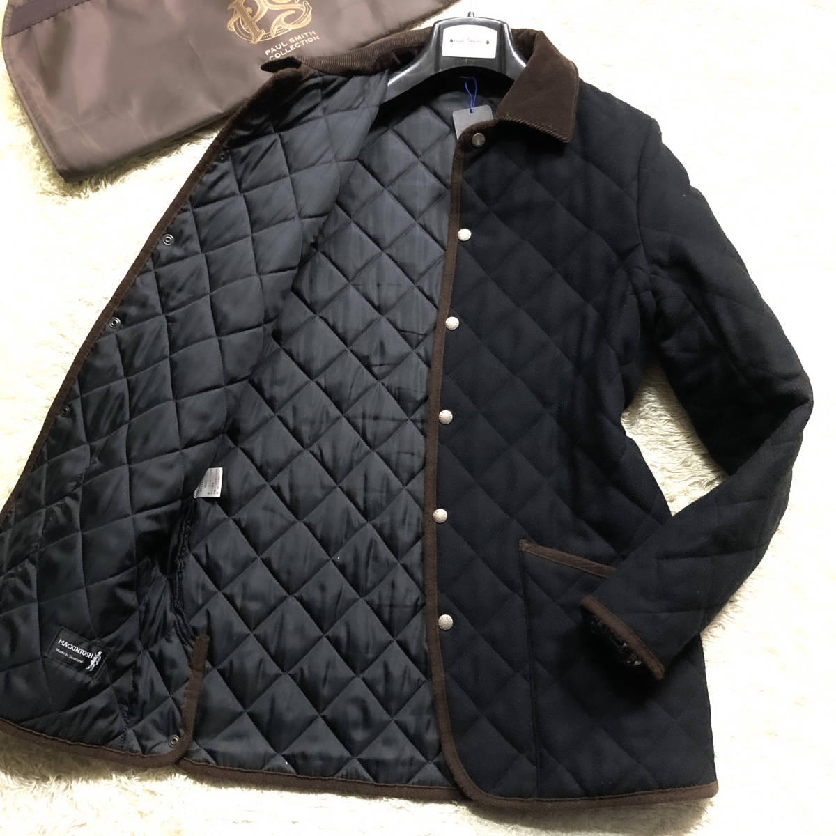 幻級!英国調コラボ!PaulSmith London Mackintosh キルティング 