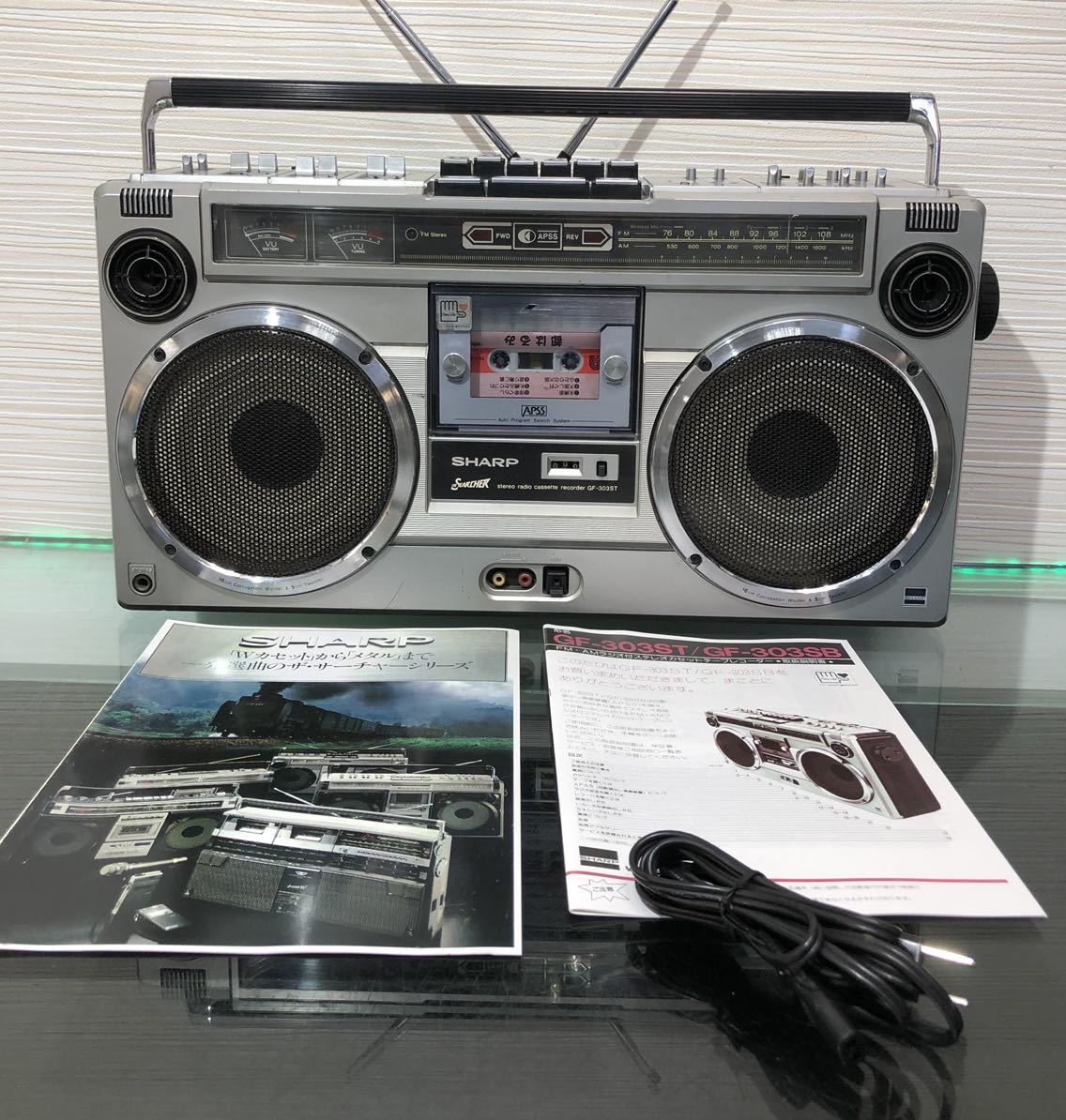 希少 シャープ ヴィンテージ ラジオ カセットプレイヤー GF-303SB 1円