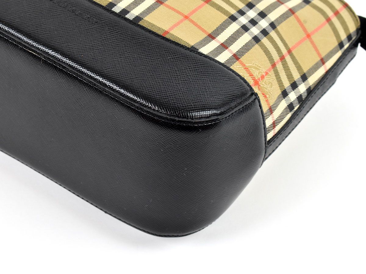 Burberry ハンドバッグ ノバチェック ミニバッグ 136309◇ BURBERRY バーバリー チェック柄 ミニ ハンドバッグ トート