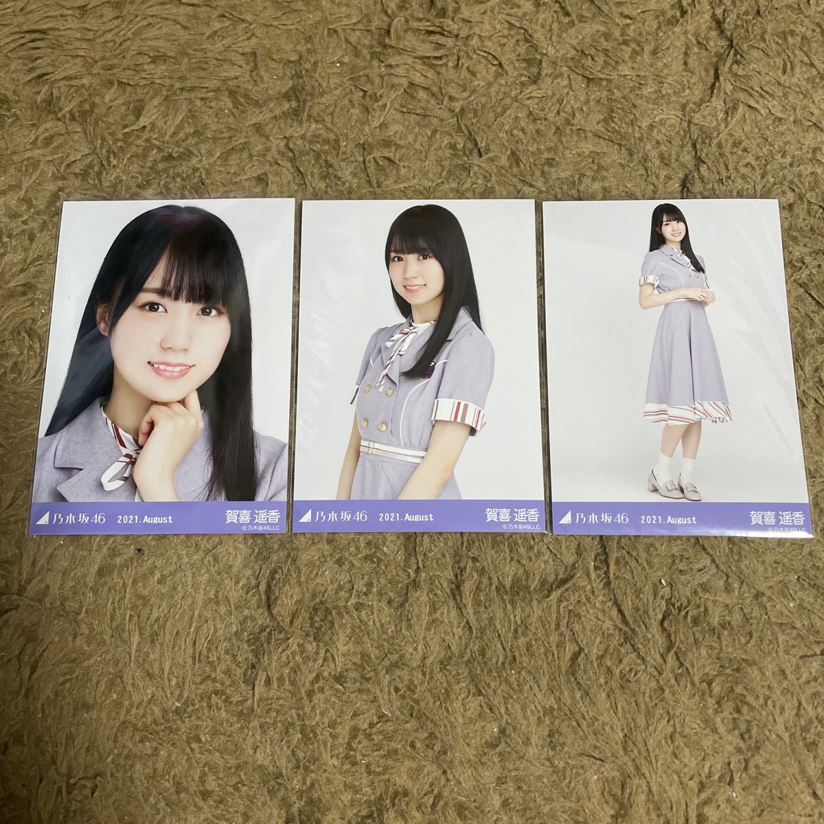 乃木坂46 賀喜遥香 生写真 2021.August 27th 制服 3枚 コンプ セット 