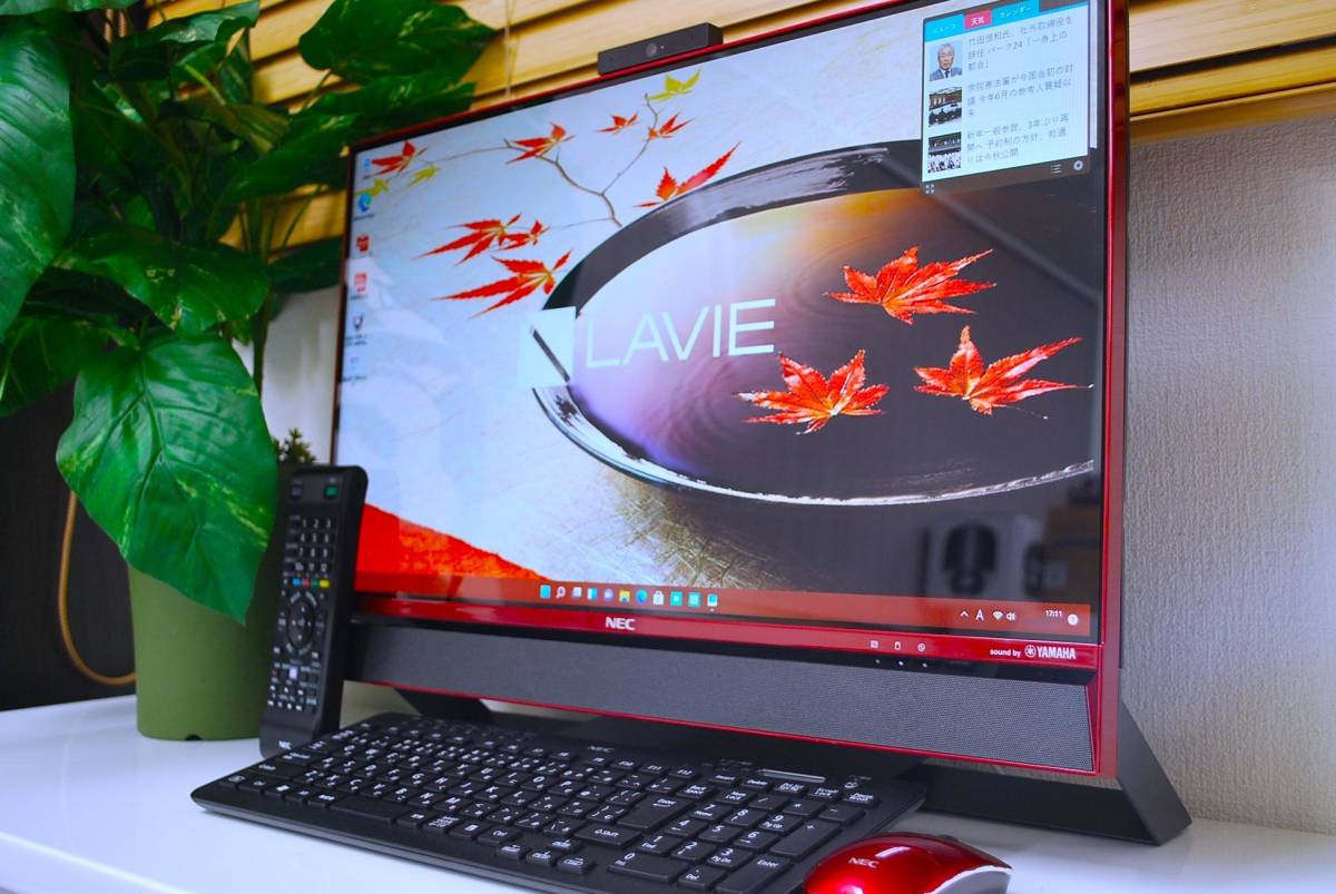 ★☆[Windows11] 23.8型Lavie desk all in one / 超高速SSD ＋ 外付けHDD/第6世代Corei7/16GB/Office/W録画対応3波TV/Blu-ray/fr17☆★