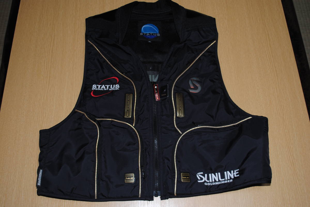 激安の注文 サンライン ステータス WINDSTOPPER 鮎 ベスト 2WAY