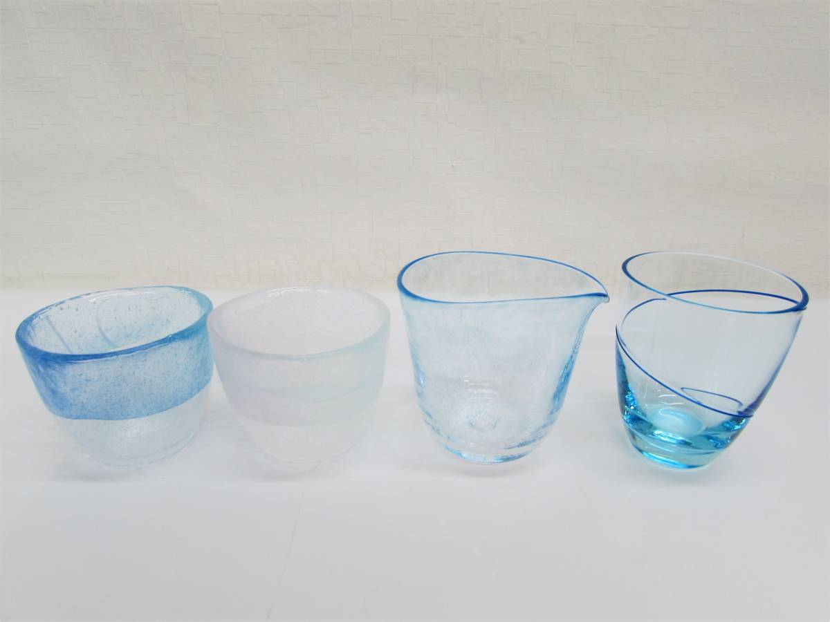 北 一 硝子 グラス 北一硝子 KITAICHI GLASSS コップ グラス 4点お 