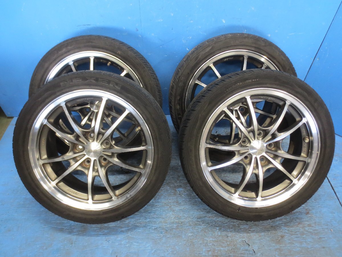 I)（希少）無限 MUGEN MF10 17インチ7J PCD114.3 オフセット+48 5穴 4 