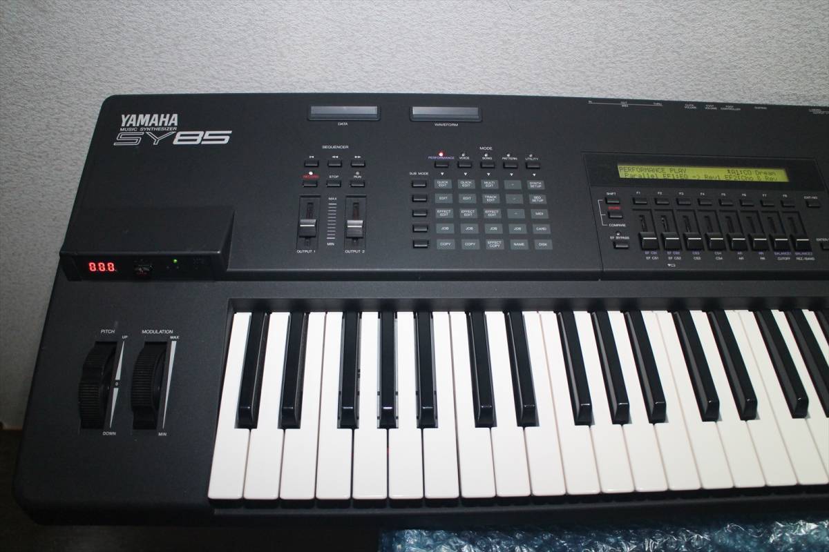 YAMAHA SY85 (分解清掃整備、鍵盤グリスアップ、FDDエミュレータ、動作 