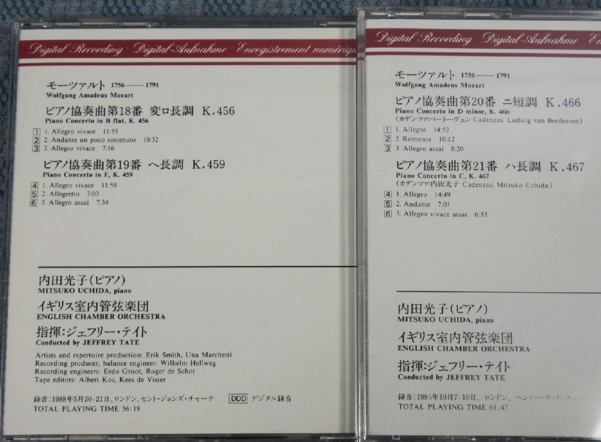 JA666○【送料無料】内田光子、ジェフリー・テイト「モーツァルト