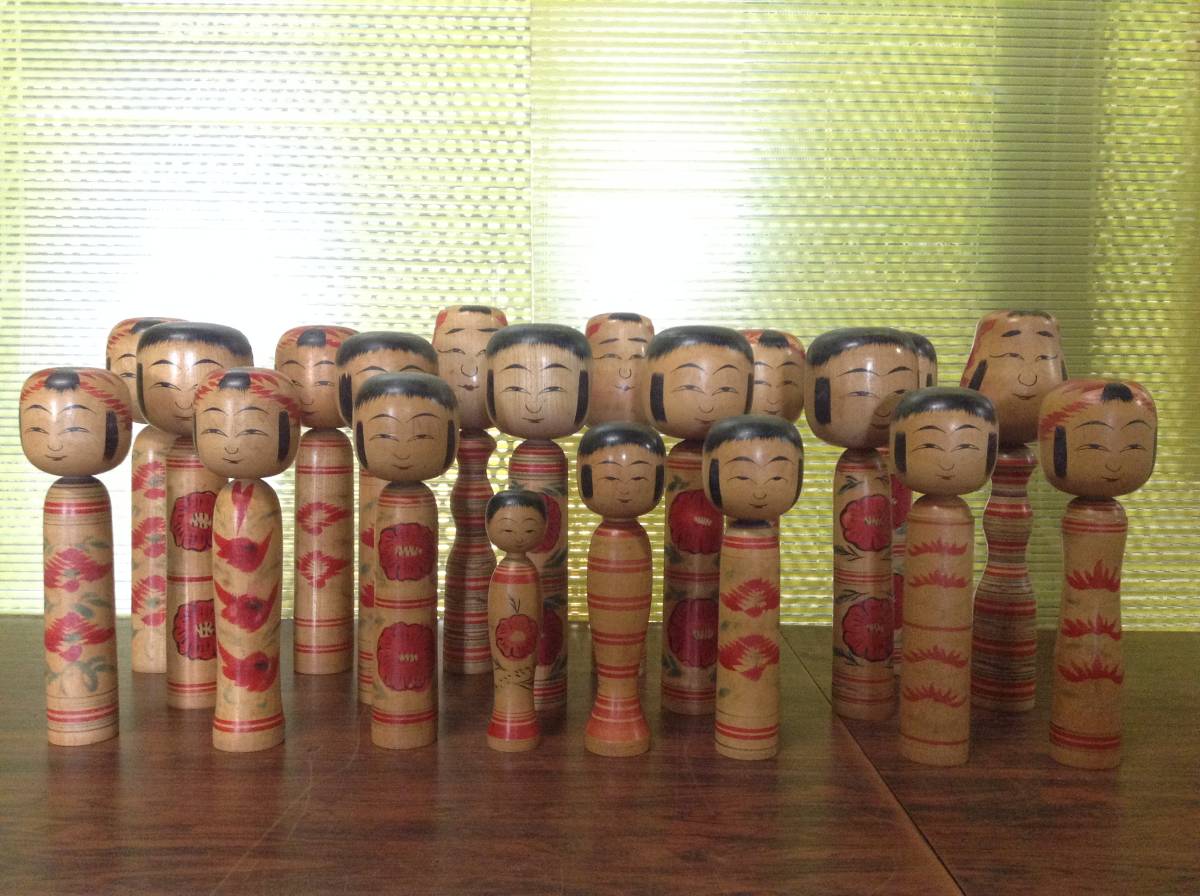 Japanese Kokeshi Dolls Gods Lucky Art Kokeshi Doll Lots of 20