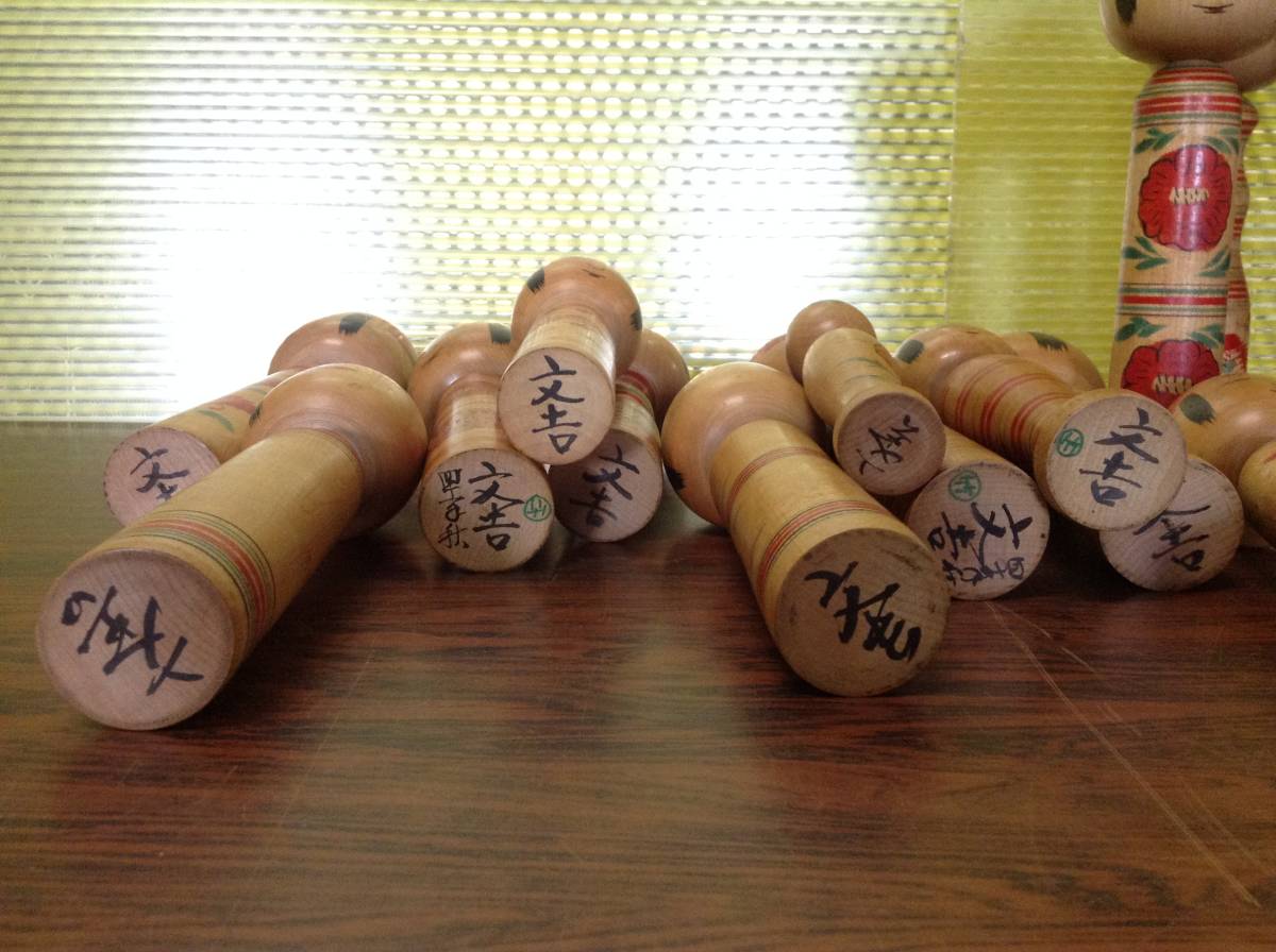 Japanese Kokeshi Dolls Gods Lucky Art Kokeshi Doll Lots of 20