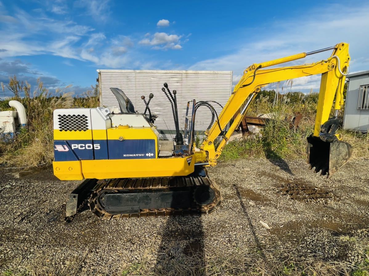 ☆コマツ PC05-6 油圧ショベル ユンボ☆2035 時間☆ KOMATSU 小松 下取