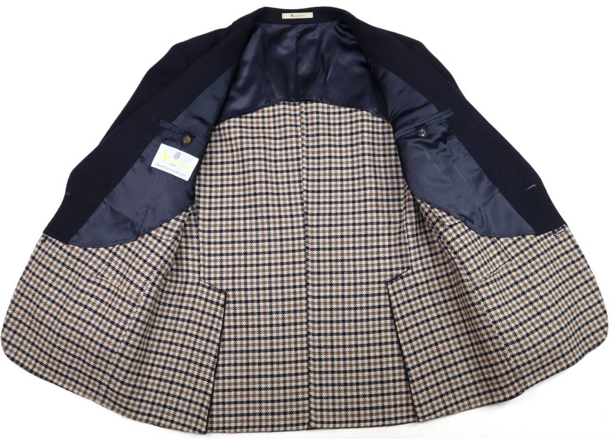 Aquascutum アクアスキュータム 裏チェック ダブルフェイスウール 