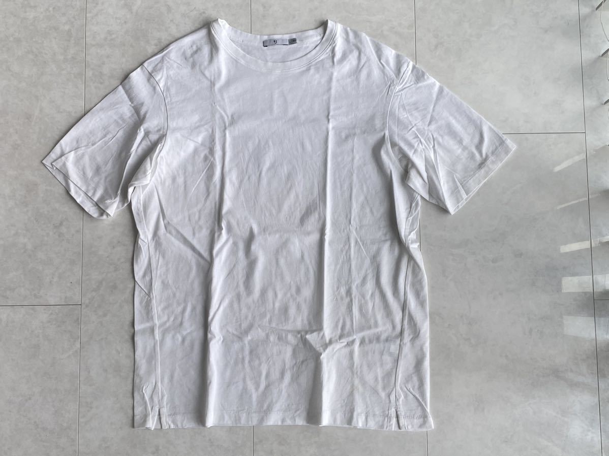 ジルサンダー ユニクロ Tシャツ Lサイズ ホワイト +j