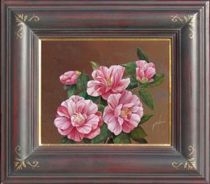 小尾 修、「窓から(11月)」、希少な額装用画集より、新品高級額装付