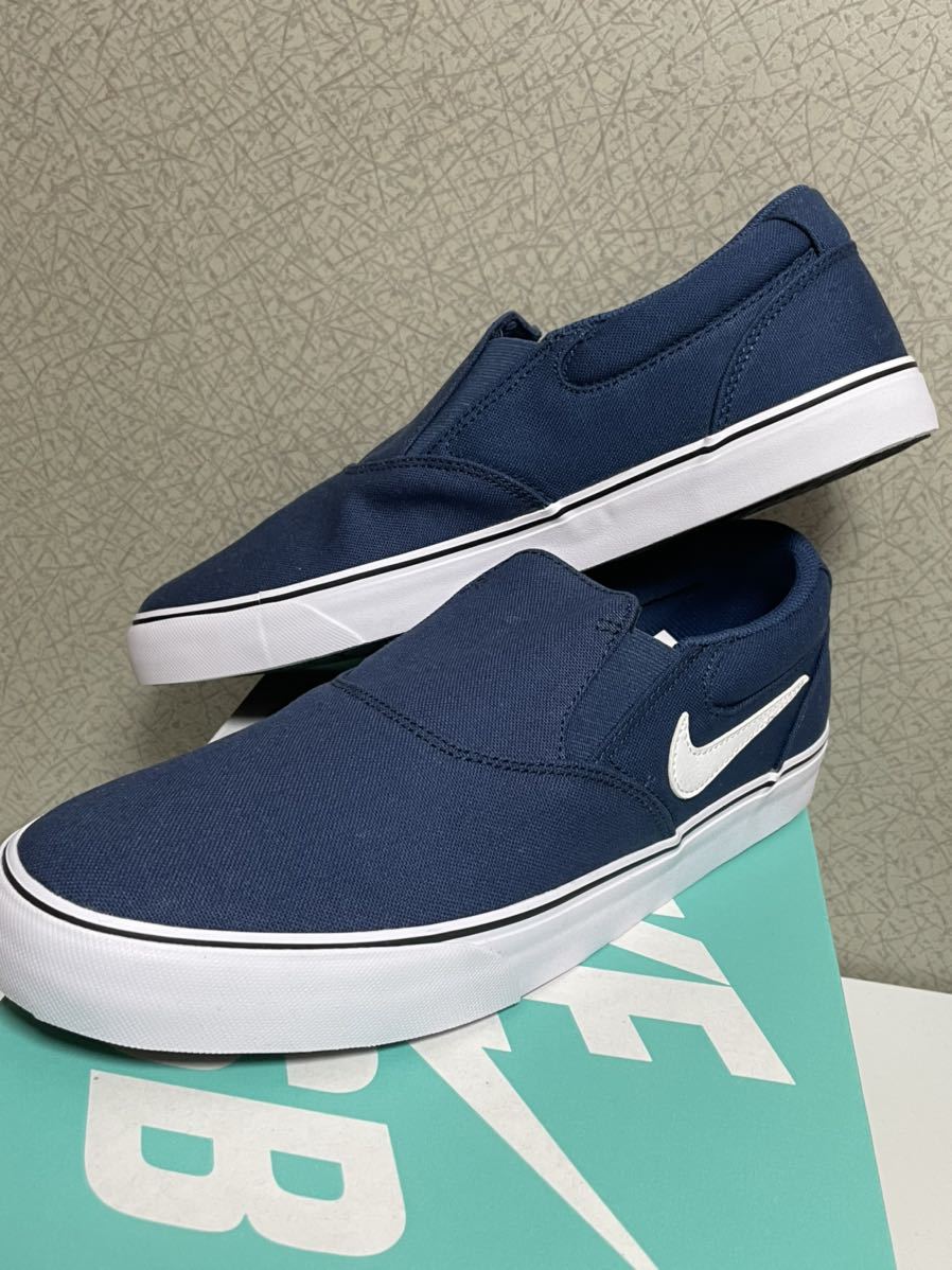 【未使用】NIKE SB CHRON 2 SLIP NAVY MARINE ナイキ エスビー クロン スリップ ネイビー 28cm