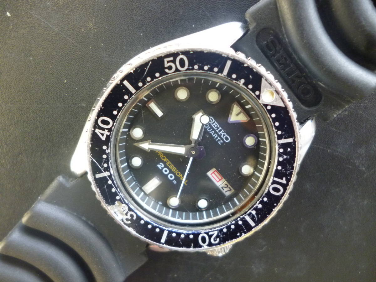 難あり ☆SEIKO セイコー ダイバー クォーツ □6458-6020 □200M