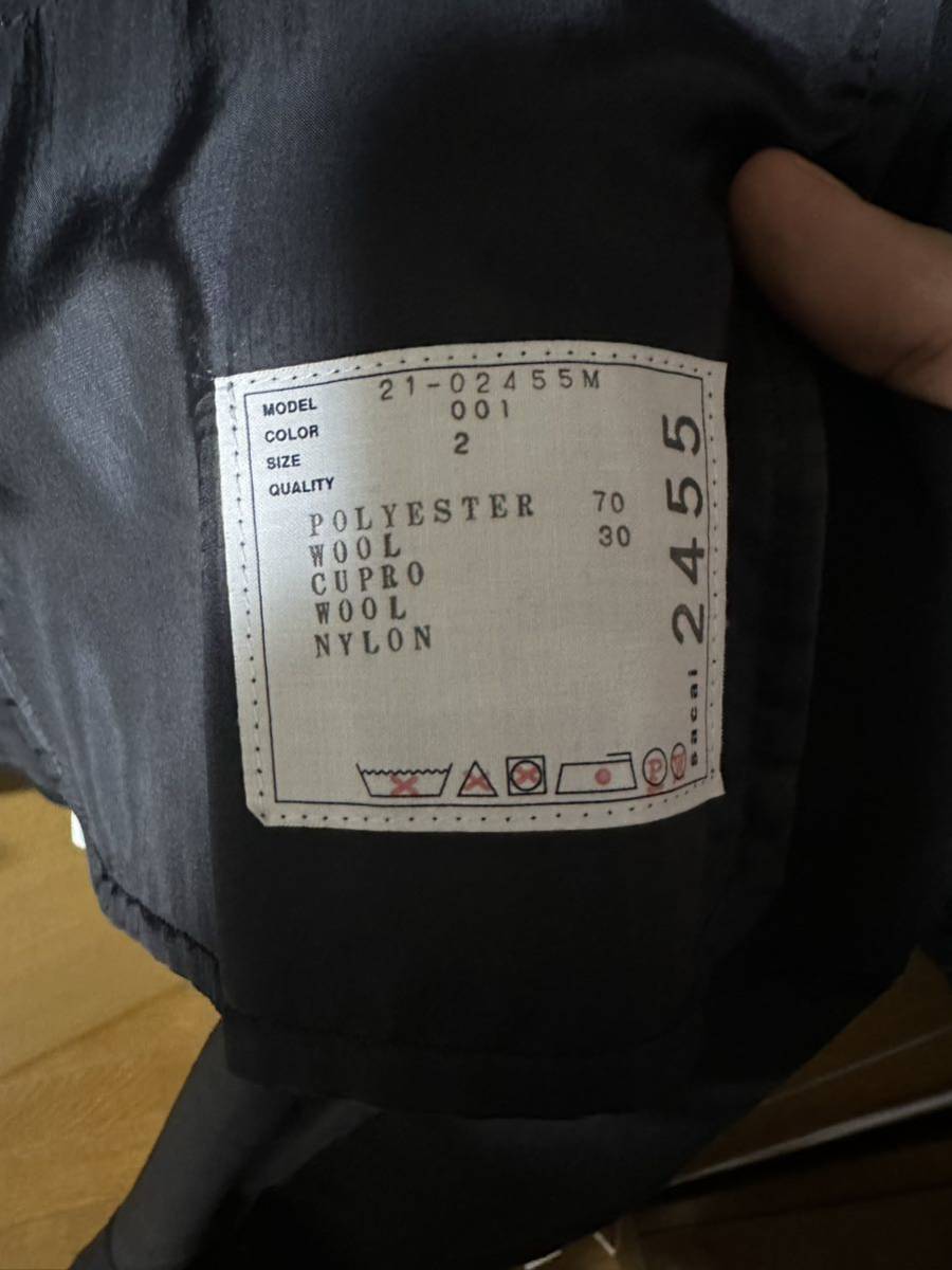 sacai サカイ 2021SS 異素材切替コート サイズ1 【公式通販】