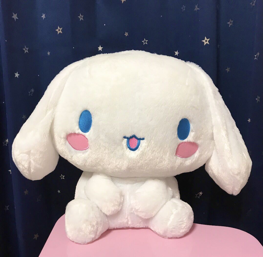 新品☆即決 シナモロール 超超BIGぬいぐるみ ぺたんこ座り サンリオ  