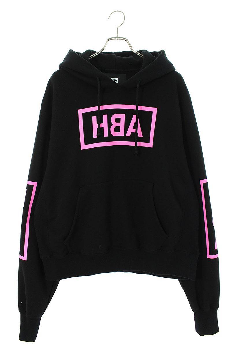 フードバイエアー HOOD BY AIR EX21H07 サイズ:L ボックスロゴプルオーバーパーカー 中古 BS99