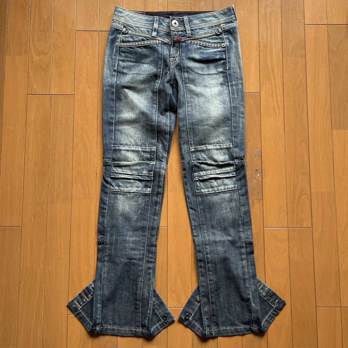 Rare MARITHE + FRANCOIS GIRBAUD gimmick denim trousers archive