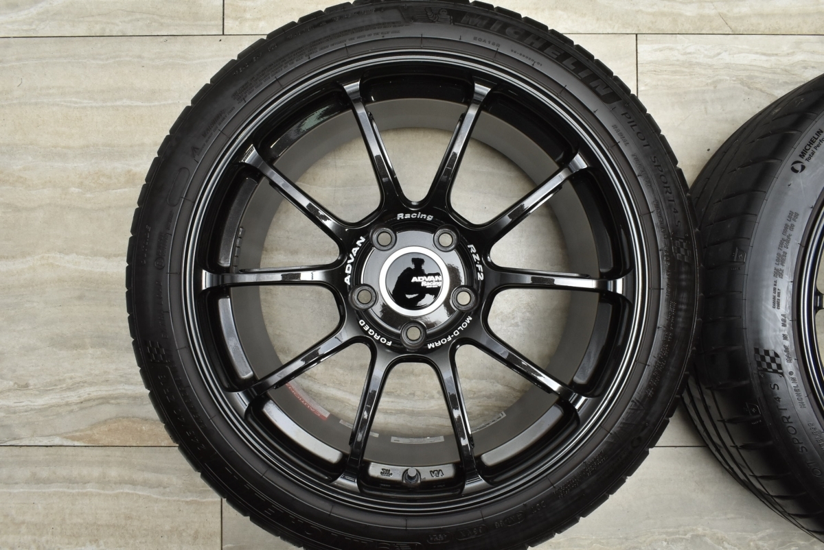希少 美品】アドバンレーシング RZ-F2 FORGED 18in 9J +53 PCD120 