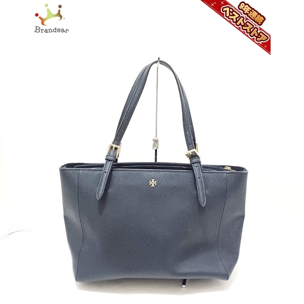 トリーバーチ TORY BURCH トートバッグ - レザー ダークネイビー