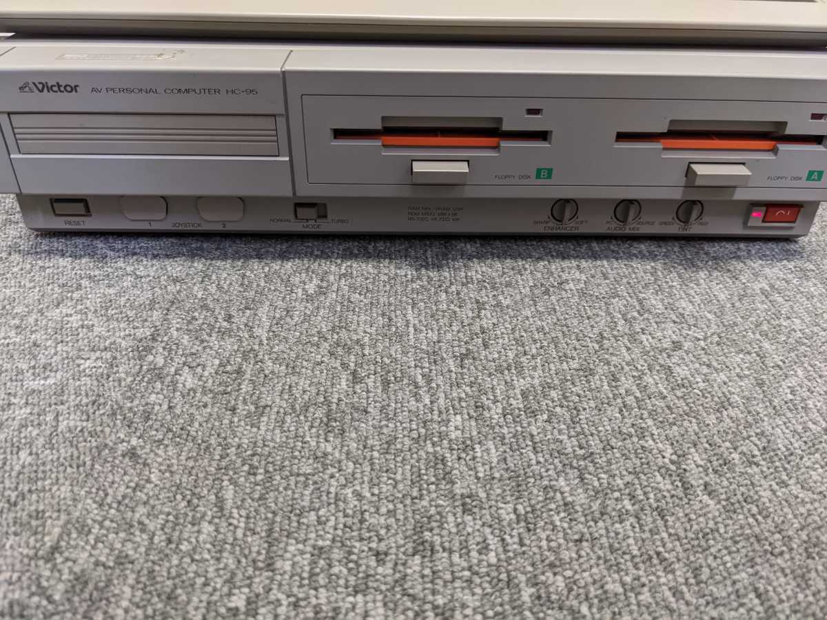 ②-00008 Victor ビクター MSX2 HC-95 本体 キーボード 説明書 箱付き