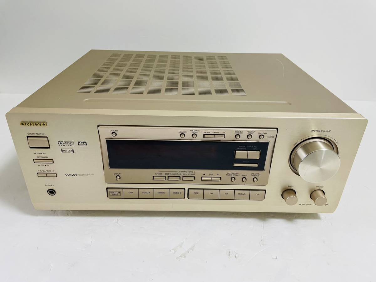 完動美品】＊オンキョー/ONKYO ＊AVアンプ リモコン付き TX-DS575X T0148