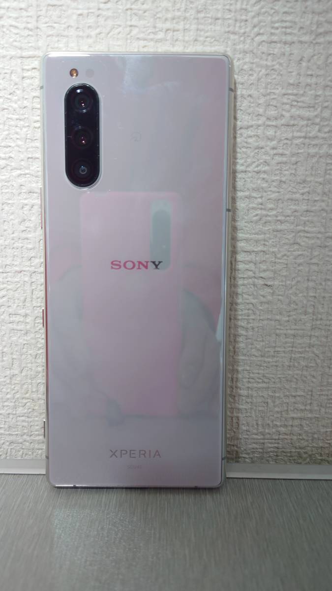 ジャンク品】SONY Xperia 5 SOV41 グレー メタリック シルバー au 本体