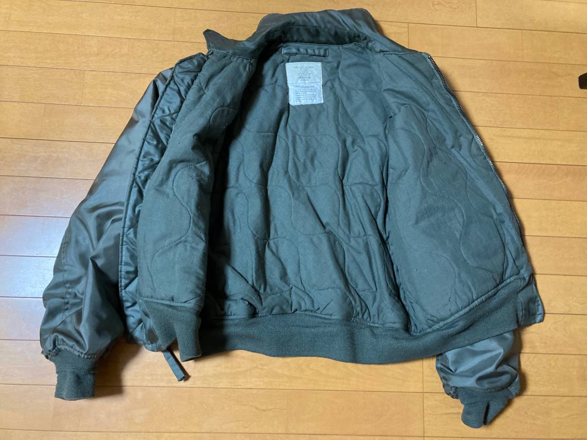 米軍実物 CWU-45P ノーメックスフライトジャケット Lサイズ(Lサイズ 