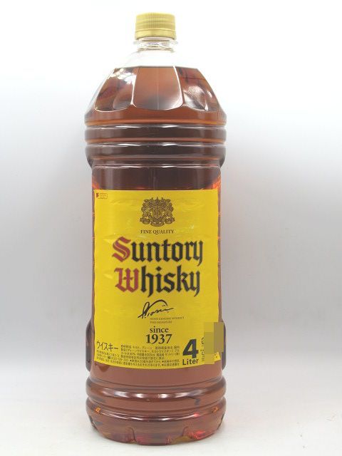 未開栓】SUNTORY サントリー 角瓶 4L ペットボトル ウイスキー 4000ml