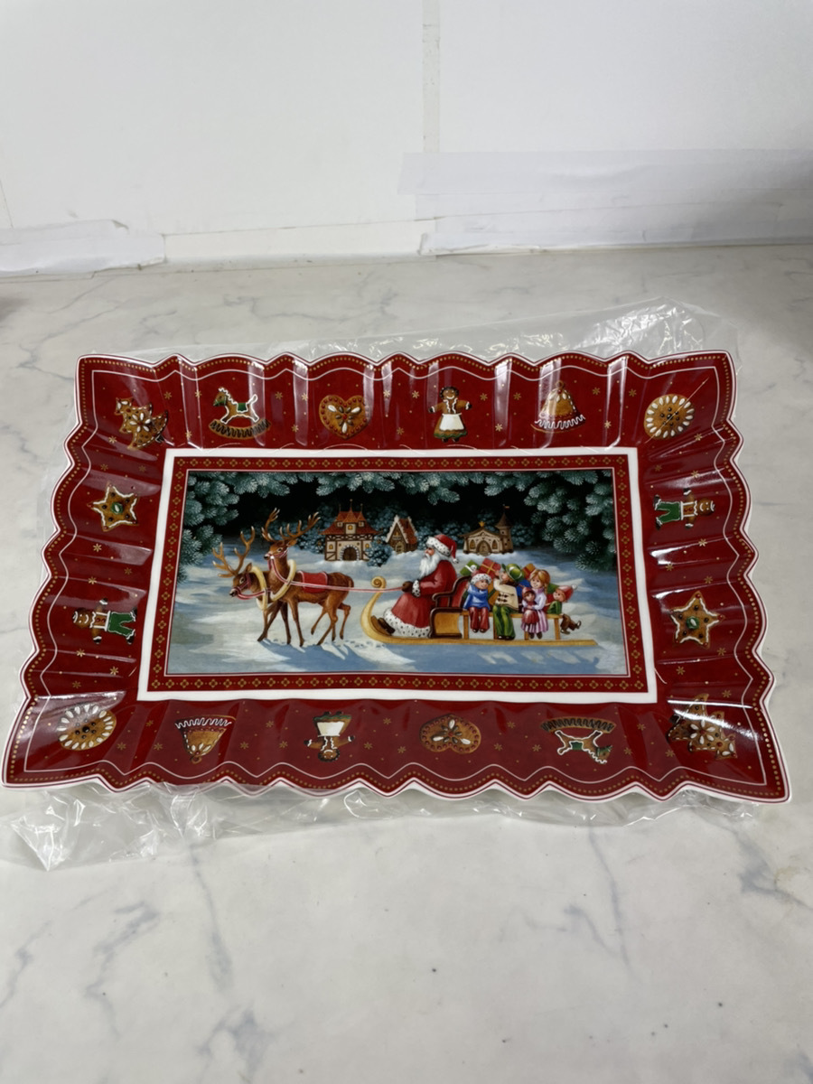 2606-02☆villeroy&boch ビレロイ&ボッホ クリスマスプレート 四角皿 2606-02☆villeroy&boch ビレロイ&ボッホ クリスマスプレート 四角皿