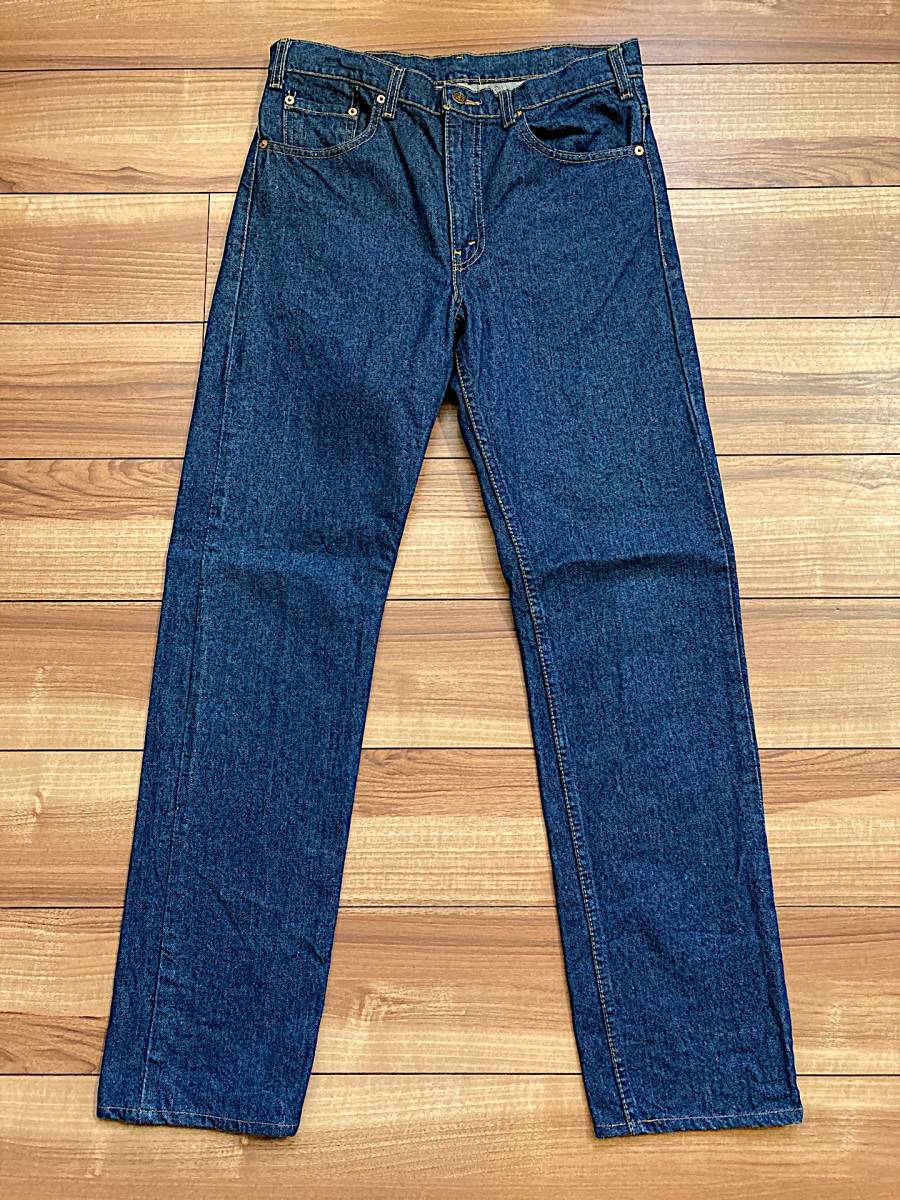 濃紺 美品 W33 84cm アメリカ製 90年代 Levi's リーバイス 505 レギュラー ヴィンテージ USA 90’ｓジーンズ デニム アメカジ バイク 
