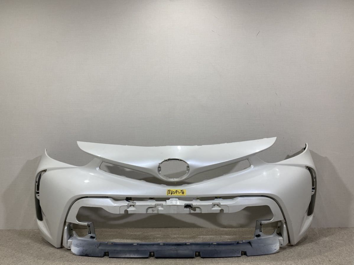 ZVW40W ZVW41W 後期 プリウスα 純正 フロントバンパー (070 ホワイトパールクリスタルシャイン) 52119-47650 E1205-9