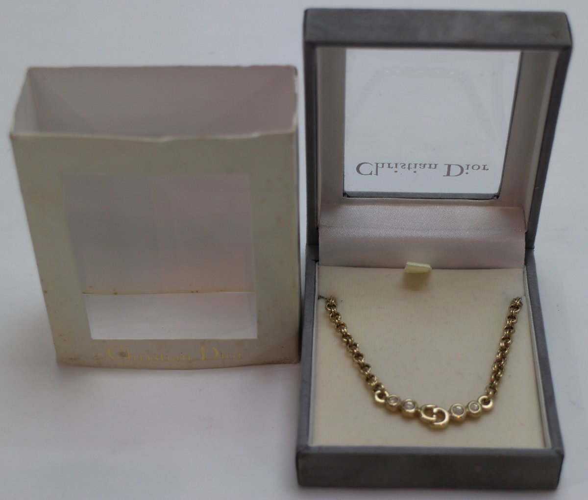 ChristianDior クリスチャンディオール ネックレス チョーカー CDロゴ 