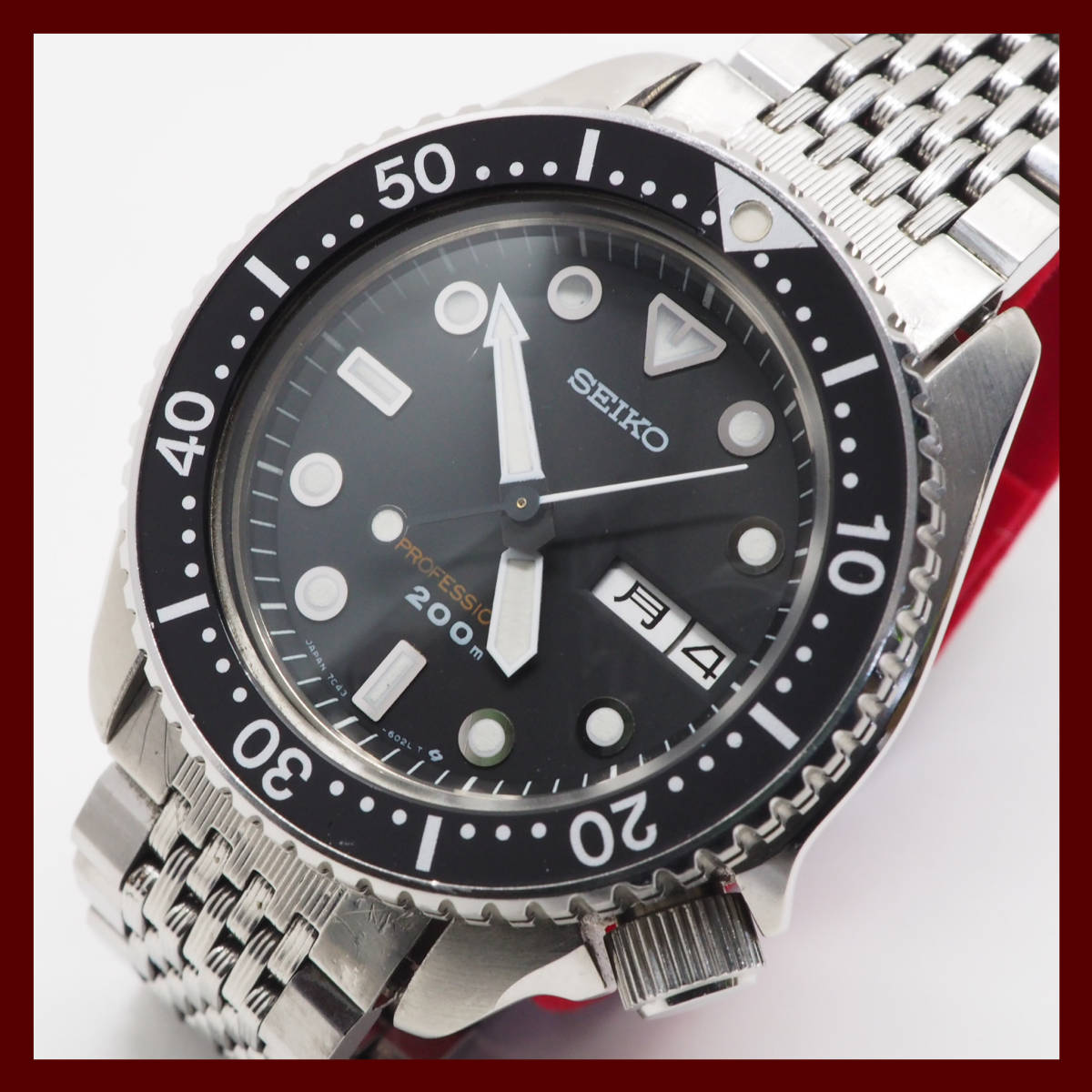 セイコー 200m プロフェッショナル 腕時計 稼働 SEIKO 7C43-6010 1円 