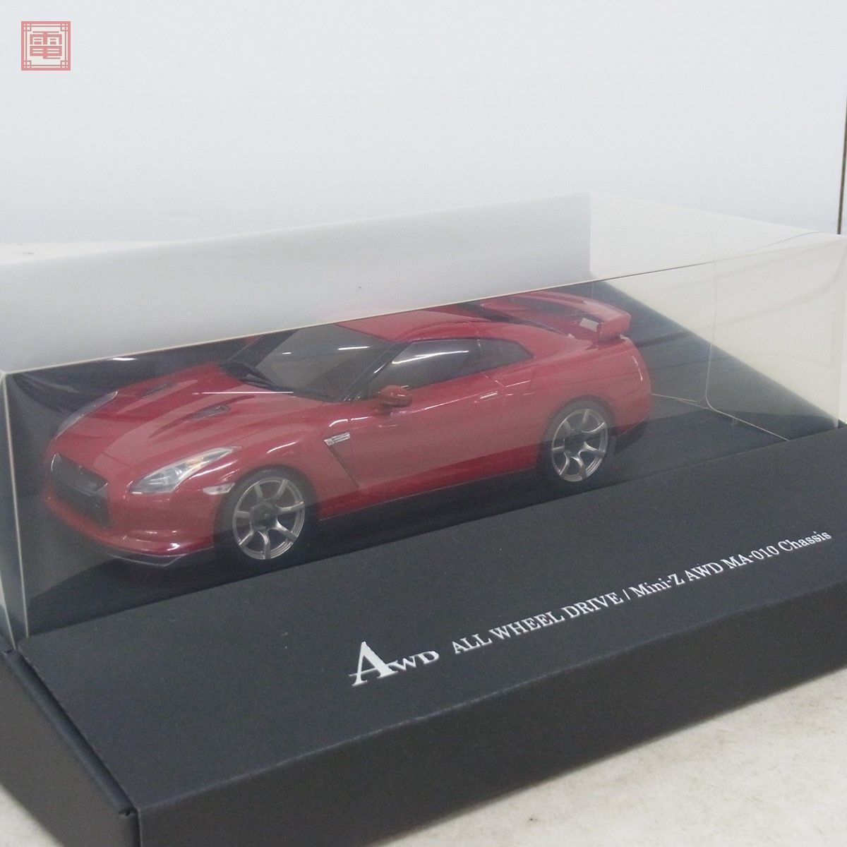 未使用 京商 ミニッツ AWD レディセット 日産 GT-R バイブラントレッド