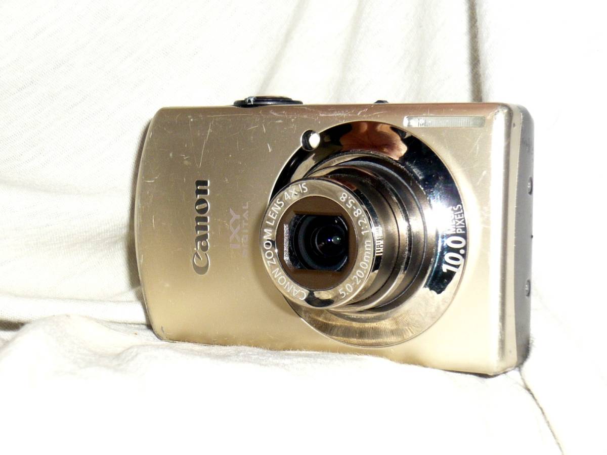 IXY 0 IS Canon DIGITAL 1000万画素 ゴールド キヤノン 光学4倍 2008年発売
