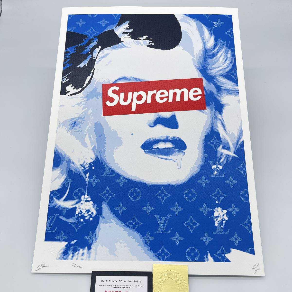 DEATH NYC 額付き 世界限定100枚 バンクシー マリリンモンロー 【公式