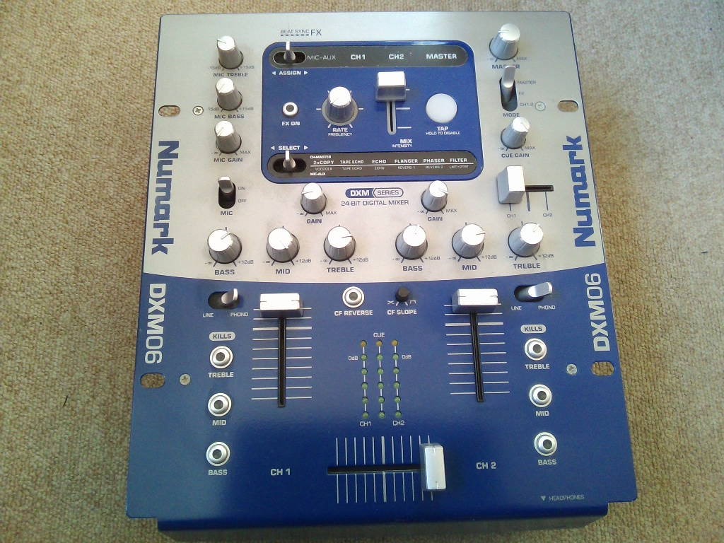 Numark DXM06 DJミキサー ☆現状ジャンク 写真に写ってるもはすべて