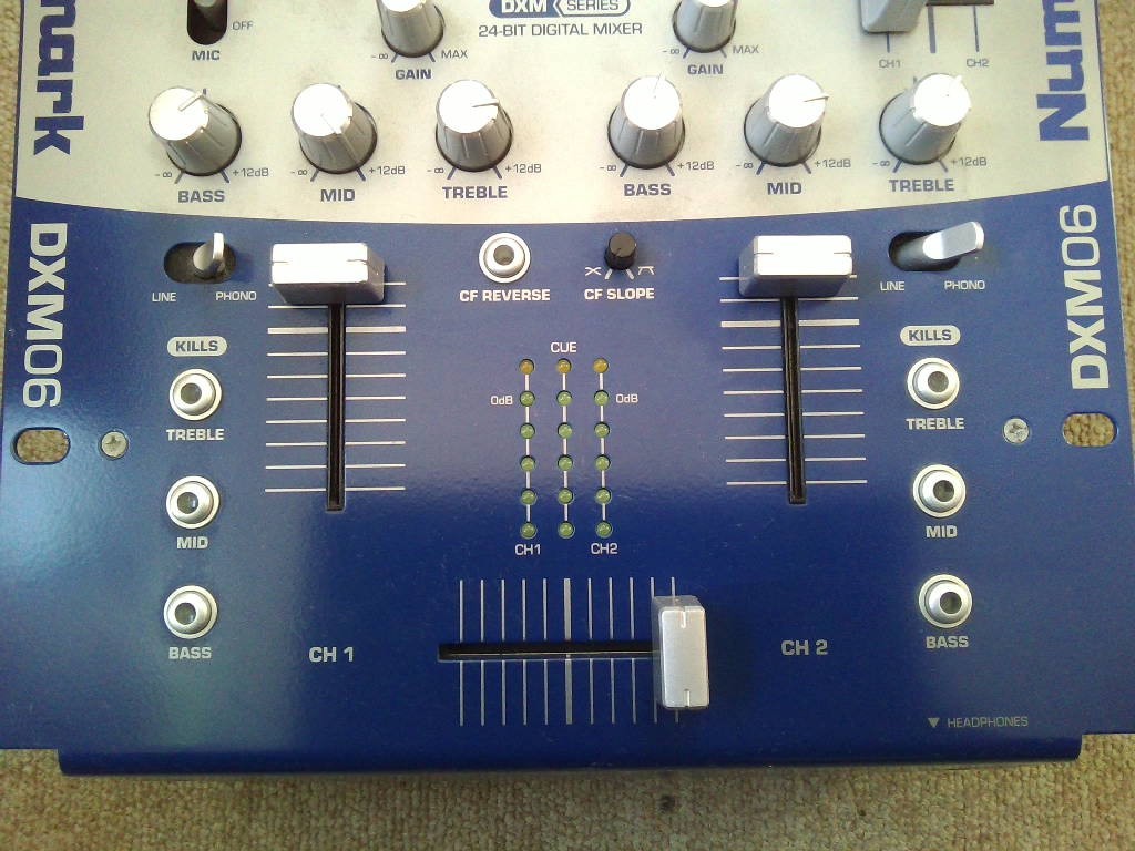 Numark DXM06 DJミキサー ☆現状ジャンク 写真に写ってるもはすべて