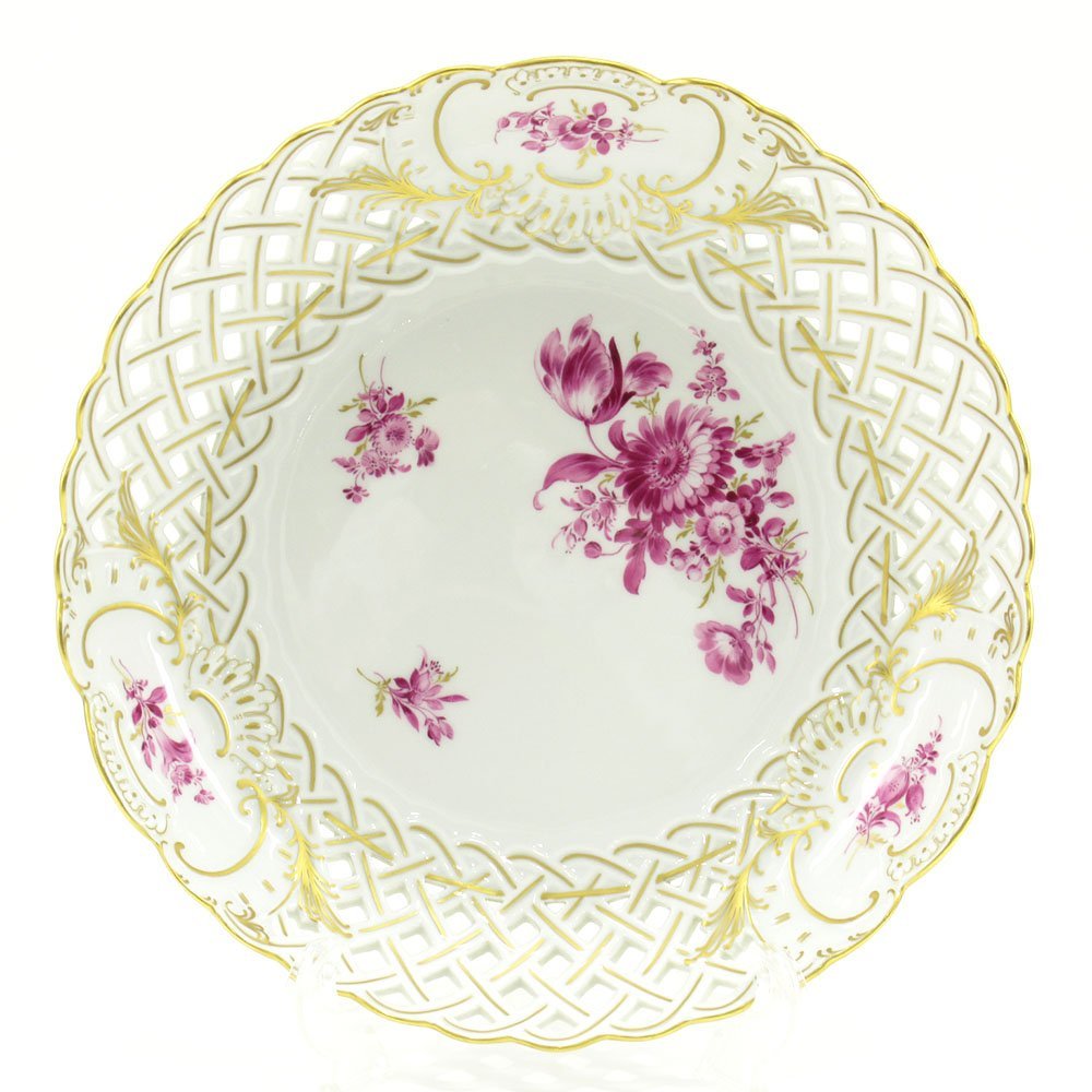 1円〜 Meissen マイセン ベーシックフラワー 三つ花 プレート 6点 花柄