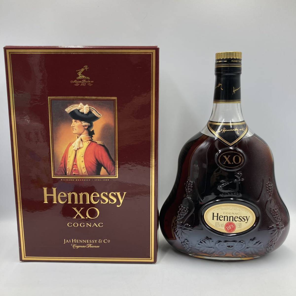 12.8 OR-t31☆未開栓 ヘネシーXO 金キャップ コニャック☆容量 1500ml