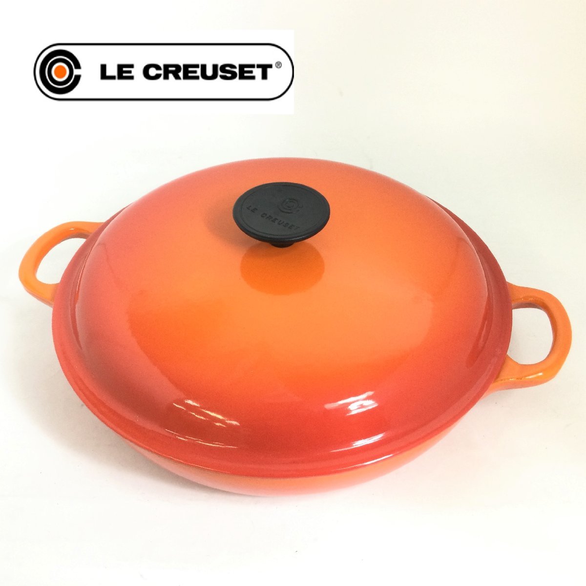 LE CREUSET オレンジ 26cm LE CREUSET ル・クルーゼ 鍋 26cm オレンジ