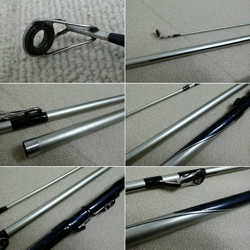 2 SHIMANO シマノ AEROCAST エアロキャスト 405 DX Fuji FS-7SB 釣り竿