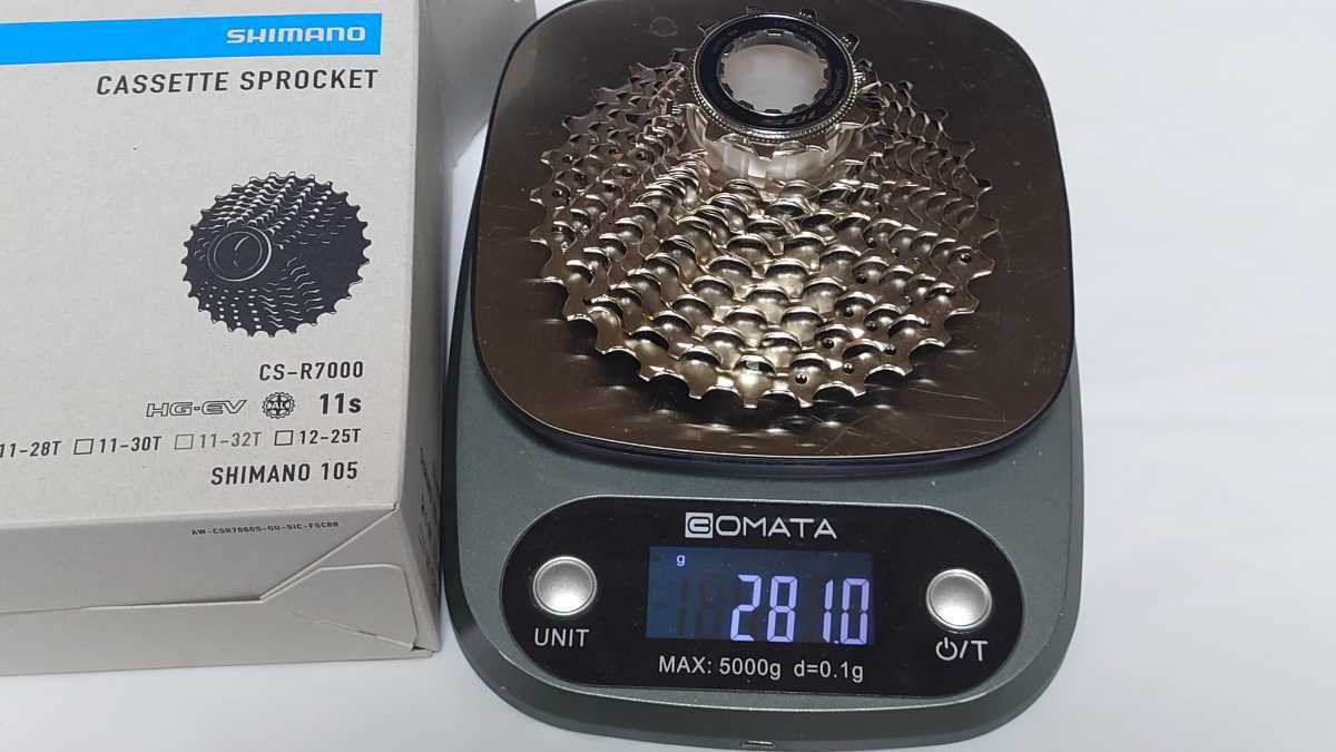 【B013】★新品未開封★シマノ★105★CS-R7000★11-28T★11スピード★11-12-13-14-15-17-19-21-23-25-28T★カセットスプロケット★281ｇ