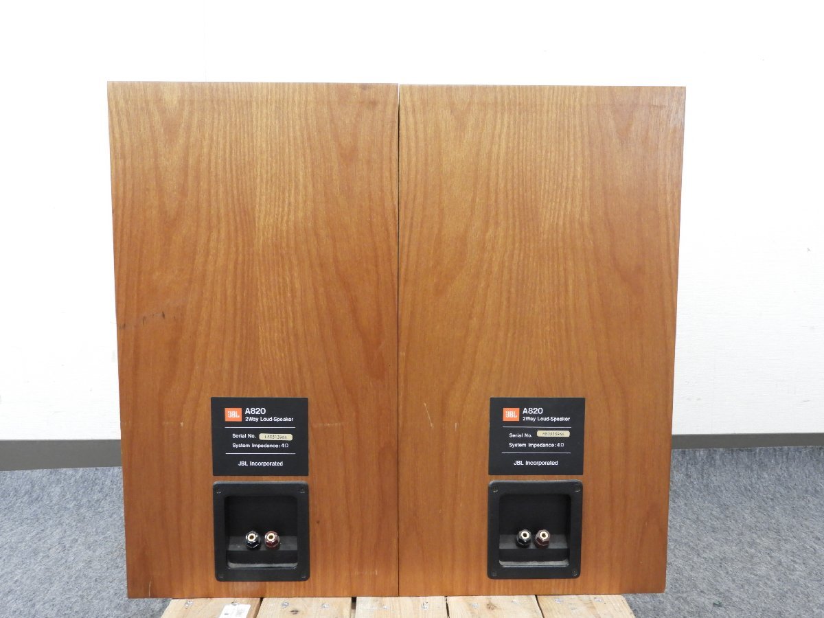 完全動作品 JBL A820 Vecchio 2Way スピーカー 柾目 同番 - メルカリ