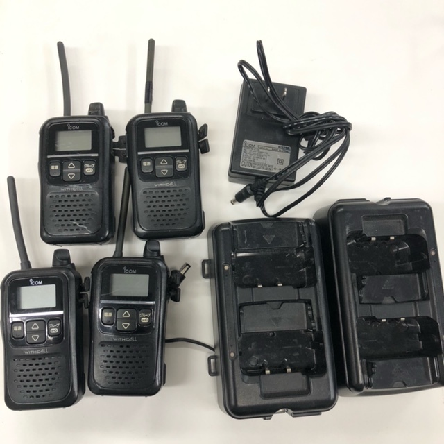 IC-4110 アイコム 特定小電力トランシーバー 4台セット 充電器付き