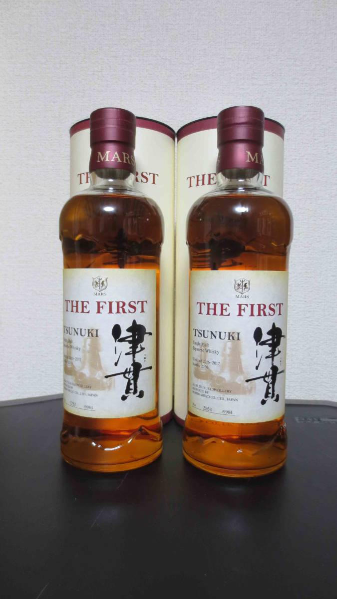 津貫 2本セットTSUNUKI THE FIRST 初期ロット 2本セット＞ シングルモルト津貫 ザ・ファースト（化粧箱付き） MARS