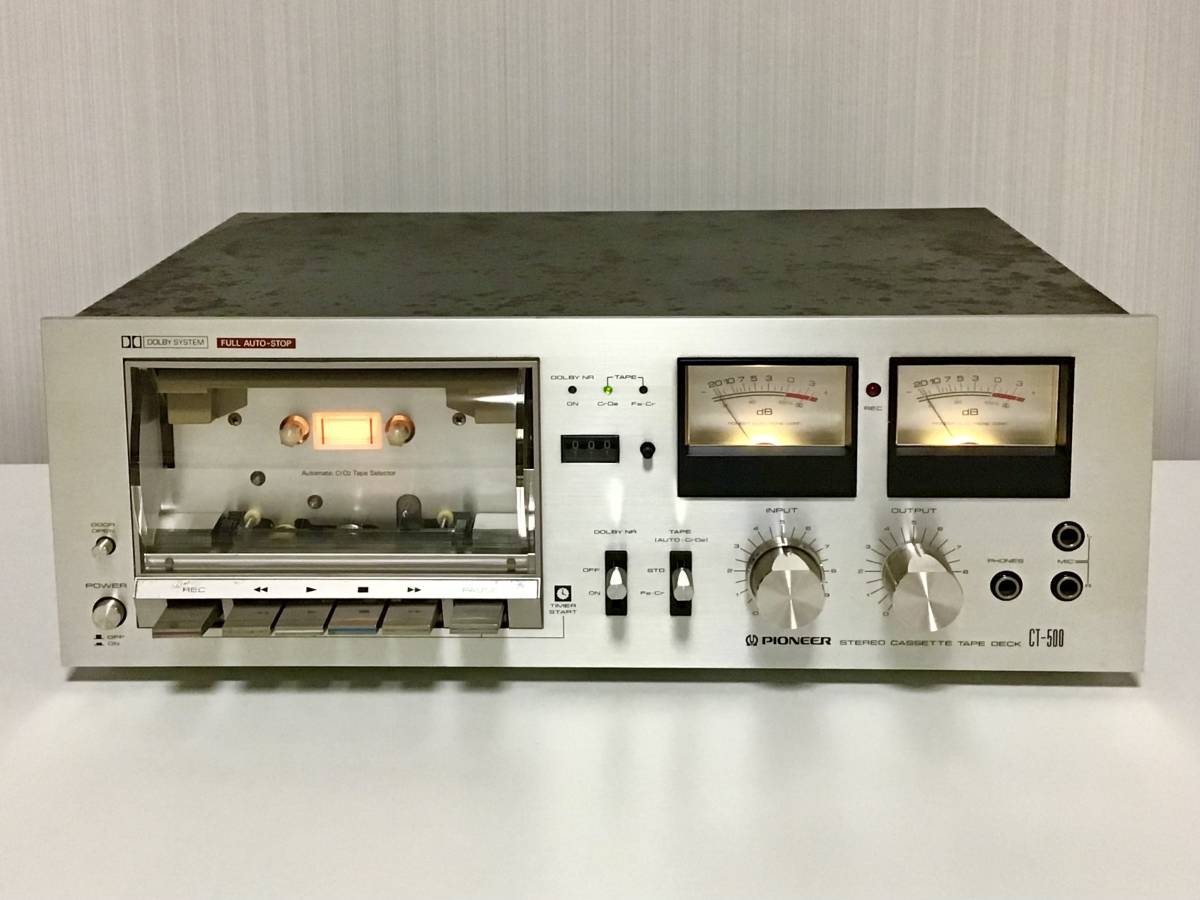 整備品・完動】パイオニア CT-500 ステレオカセットデッキ 録音・再生