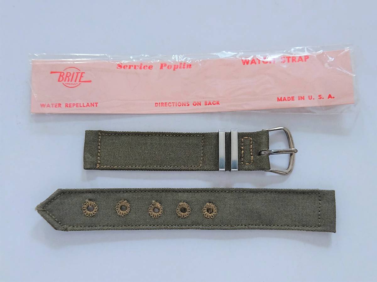 ⁄ コットン STONEWALL 1940s 腕時計 1940s米軍 ベルト DEADSTOCK 