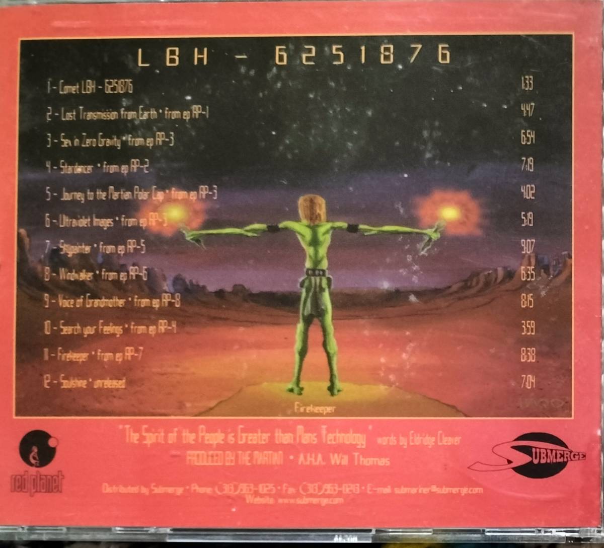 The Martian MAD MIKE Underground Resistance UR / LBH Red Planet CD 
